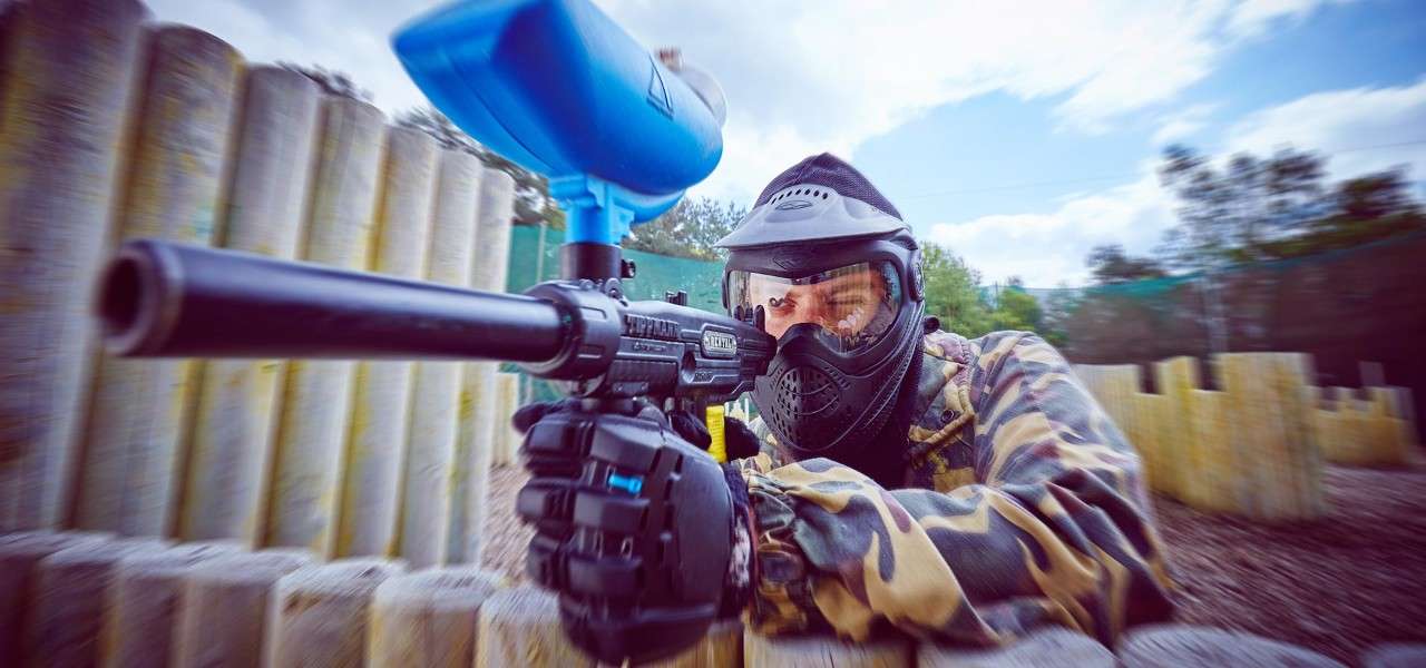An embedded YouTube video showing Paintballing at Center Parcs